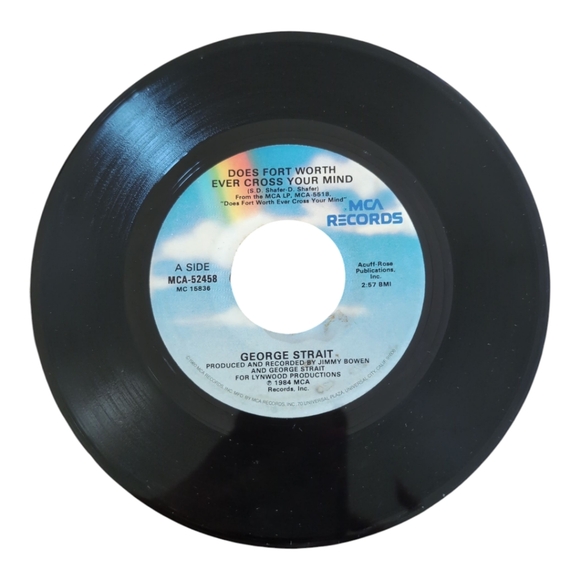 MCA Records George Strait 45 Vinyl Record - Picture 2 of 2